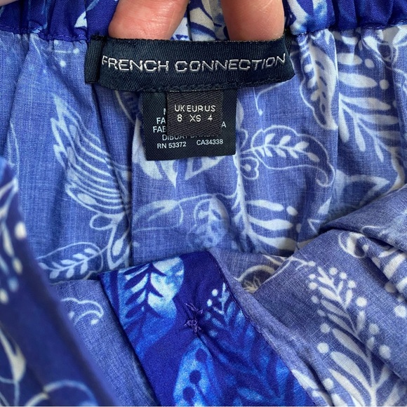 EUC French Connection Botanical Tiered Skirt - (UK 8 / US 4) – 100% Cotton - Picture 3 of 5